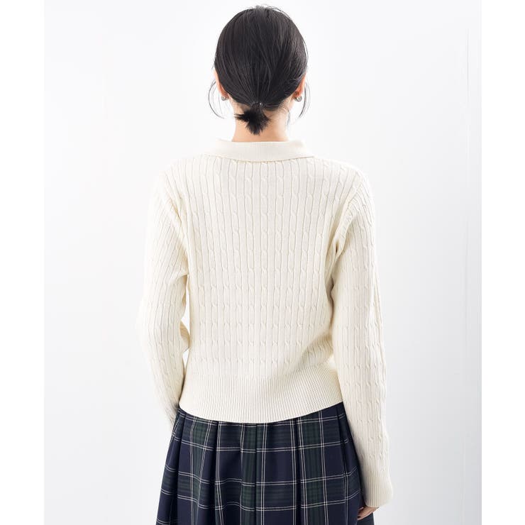 ケーブルポロニットカーディガン | rps | 詳細画像30 