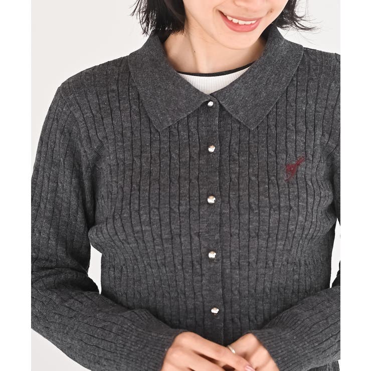 ケーブルポロニットカーディガン | rps | 詳細画像6 