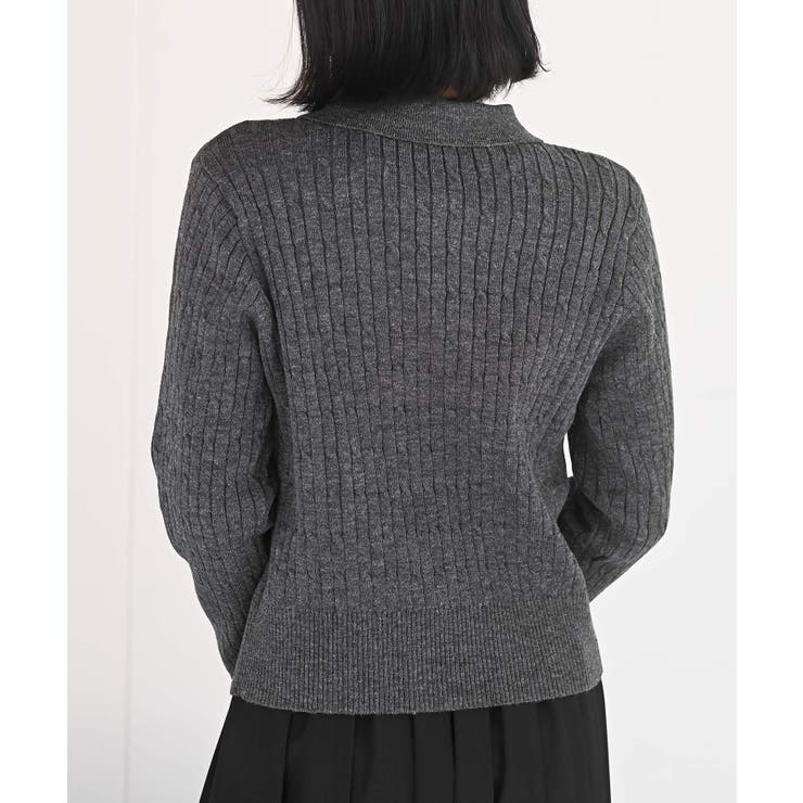 ケーブルポロニットカーディガン | rps | 詳細画像8 