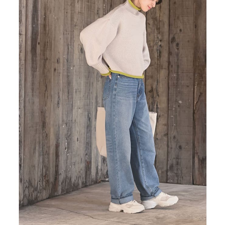 配色ラインハイネックニットプルオーバー | rps | 詳細画像13 