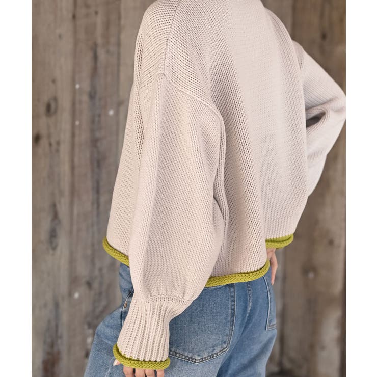 配色ラインハイネックニットプルオーバー | rps | 詳細画像17 