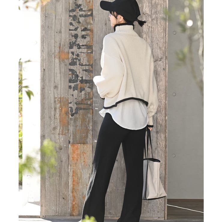 配色ラインハイネックニットプルオーバー | rps | 詳細画像20 