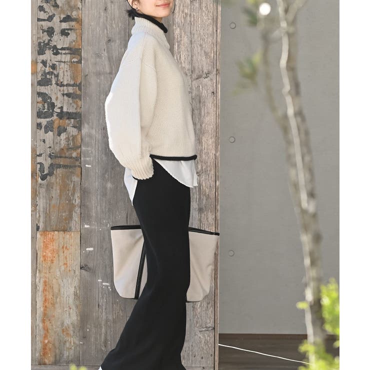 配色ラインハイネックニットプルオーバー | rps | 詳細画像21 