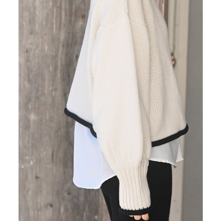 配色ラインハイネックニットプルオーバー | rps | 詳細画像25 