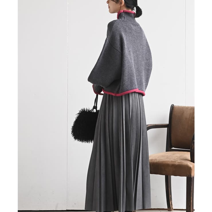 配色ラインハイネックニットプルオーバー | rps | 詳細画像4 