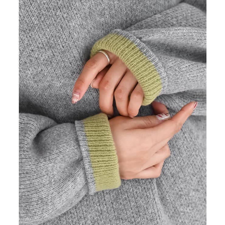 配色ニットプルオーバー | rps | 詳細画像19 