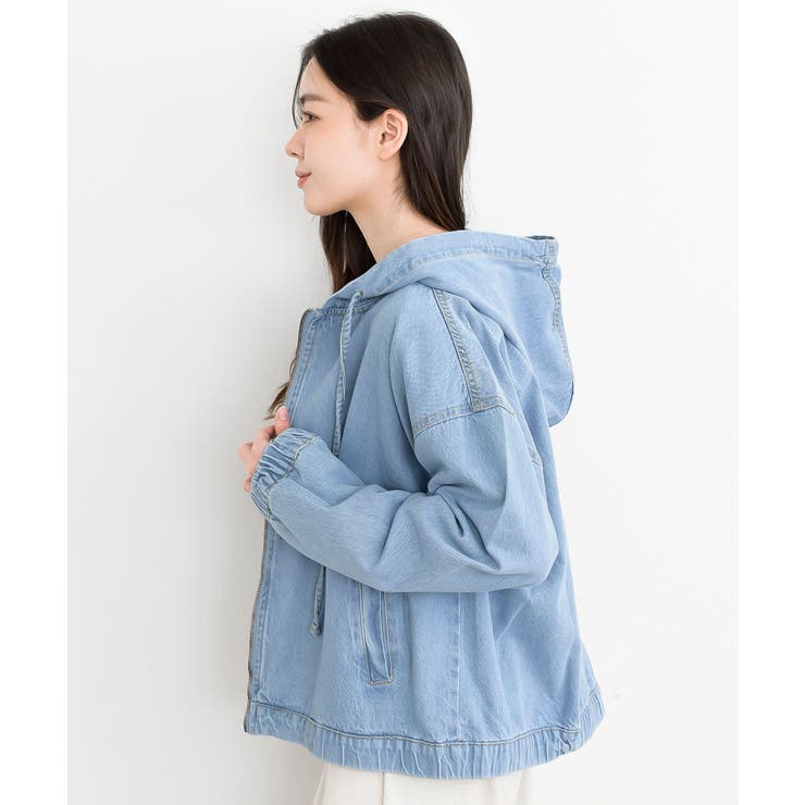 フード付きデニムジャケット | rps | 詳細画像17 