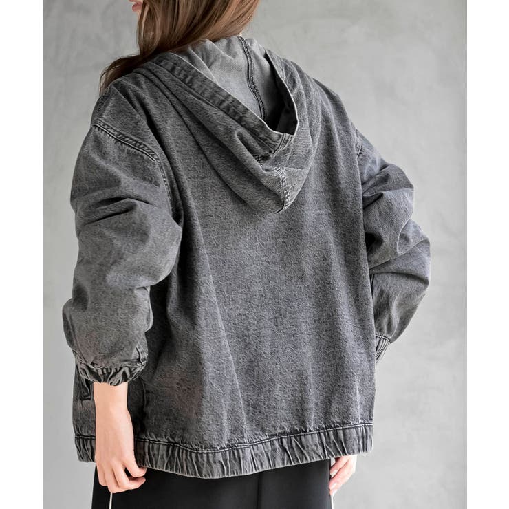 フード付きデニムジャケット | rps | 詳細画像8 