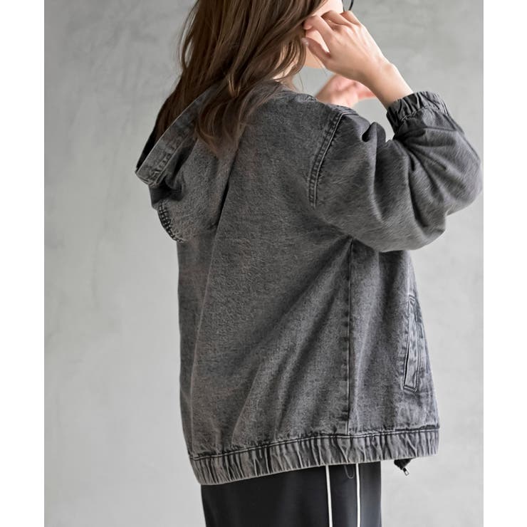 フード付きデニムジャケット | rps | 詳細画像9 