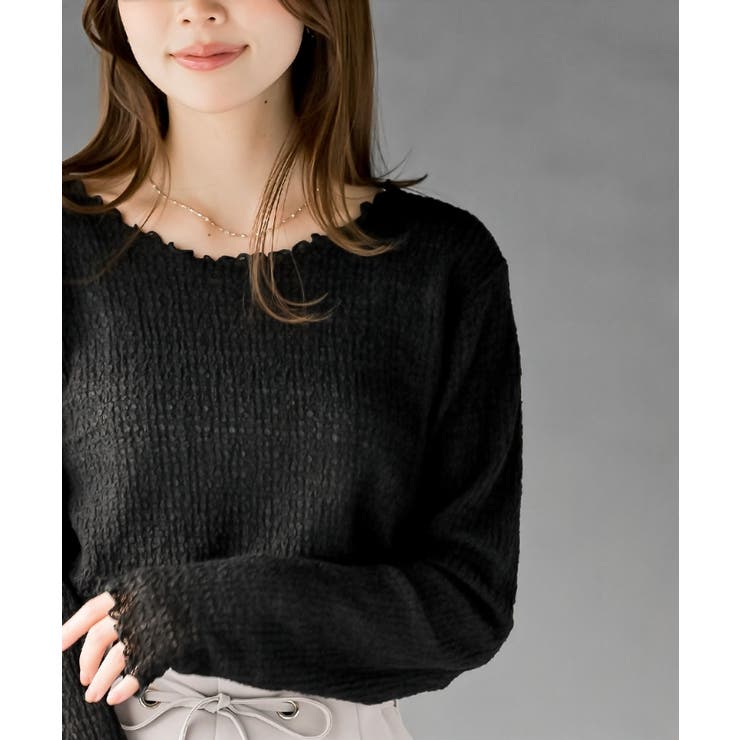 バブルシャーリングクルーネックカットソー | rps | 詳細画像14 