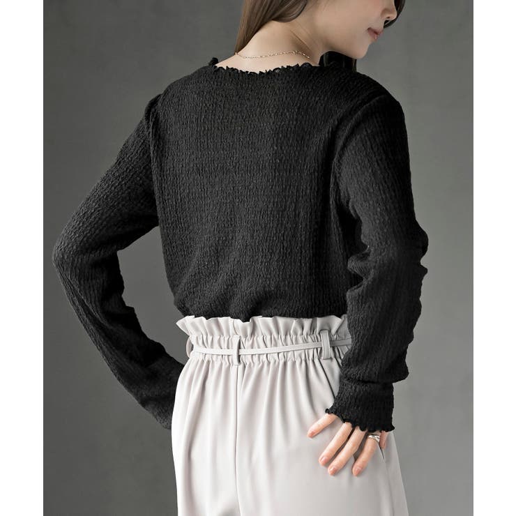 バブルシャーリングクルーネックカットソー | rps | 詳細画像16 