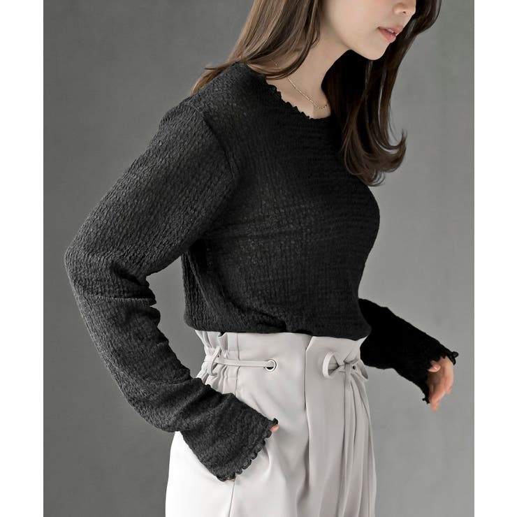 バブルシャーリングクルーネックカットソー | rps | 詳細画像17 