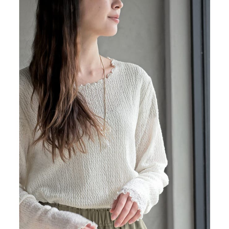 バブルシャーリングクルーネックカットソー | rps | 詳細画像6 