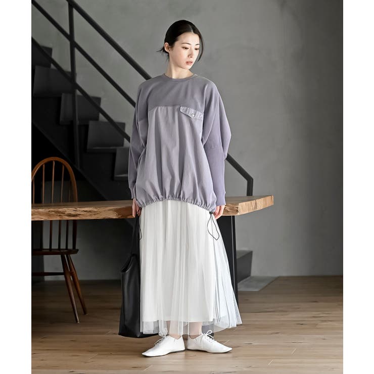 ピグメント裏毛ドルマンドロストプルオーバー | rps | 詳細画像10 