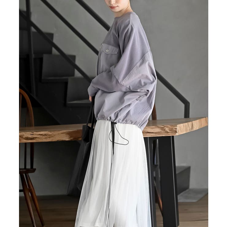 ピグメント裏毛ドルマンドロストプルオーバー | rps | 詳細画像11 