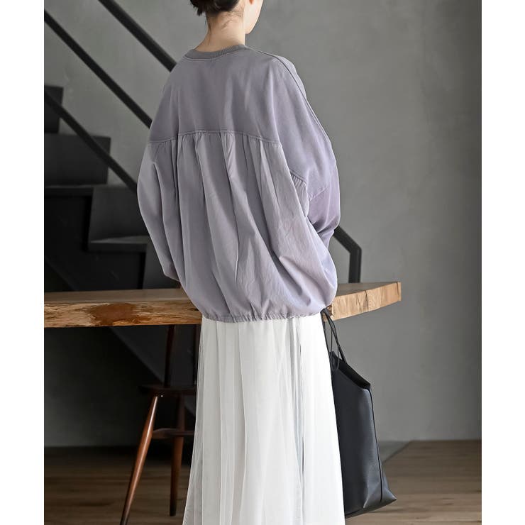 ピグメント裏毛ドルマンドロストプルオーバー | rps | 詳細画像12 