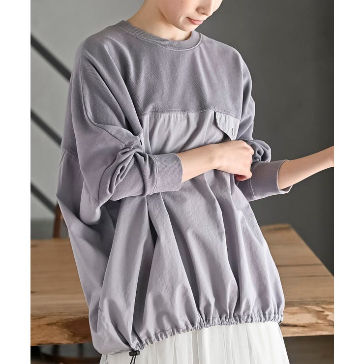 ピグメント裏毛ドルマンドロストプルオーバー | rps | 詳細画像16 