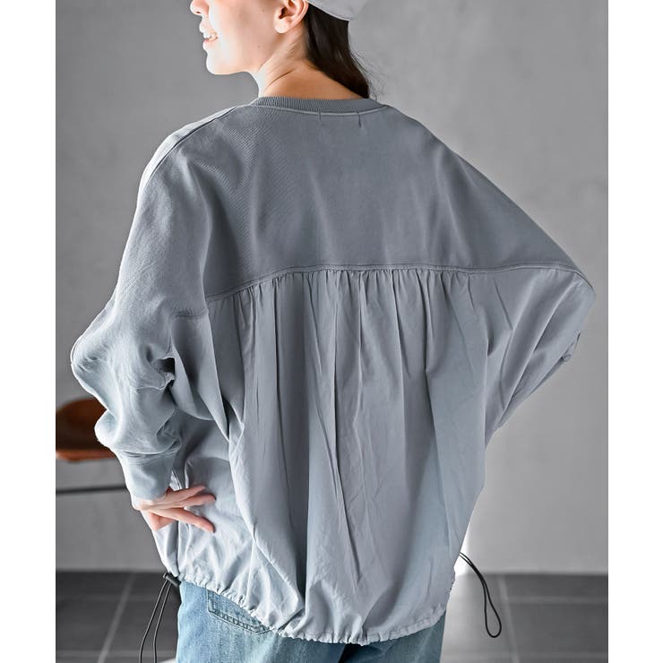 ピグメント裏毛ドルマンドロストプルオーバー | rps | 詳細画像22 