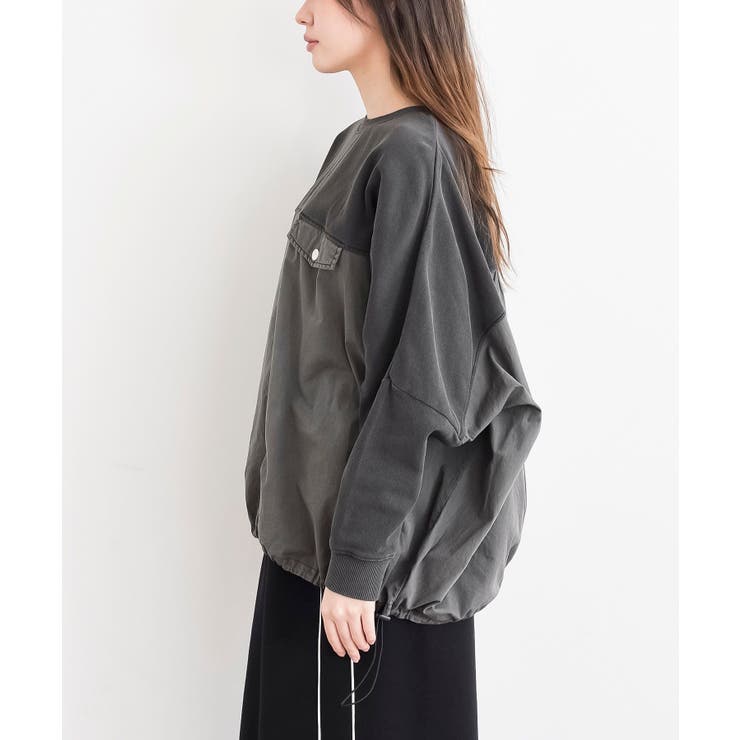 ピグメント裏毛ドルマンドロストプルオーバー | rps | 詳細画像24 