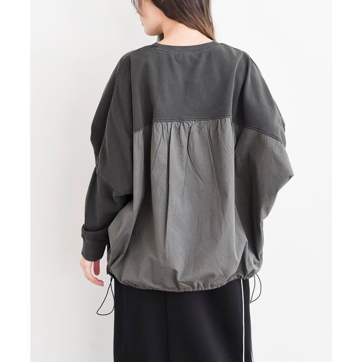 ピグメント裏毛ドルマンドロストプルオーバー | rps | 詳細画像25 