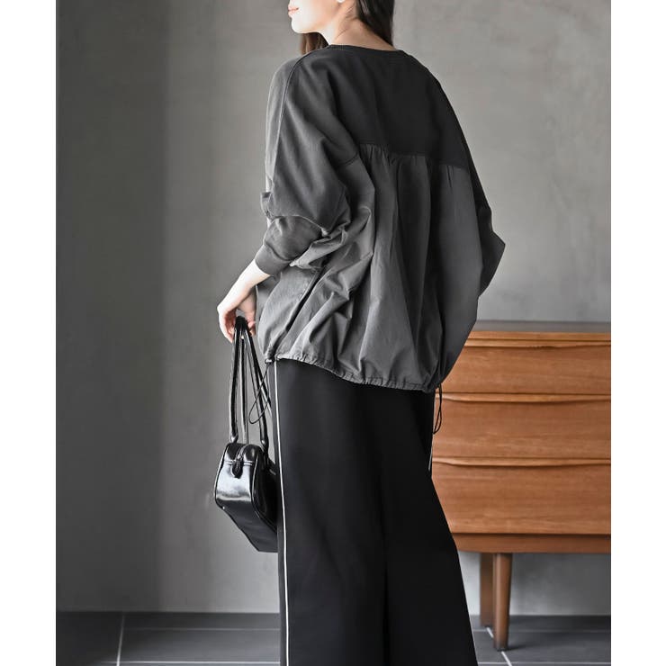 ピグメント裏毛ドルマンドロストプルオーバー | rps | 詳細画像4 