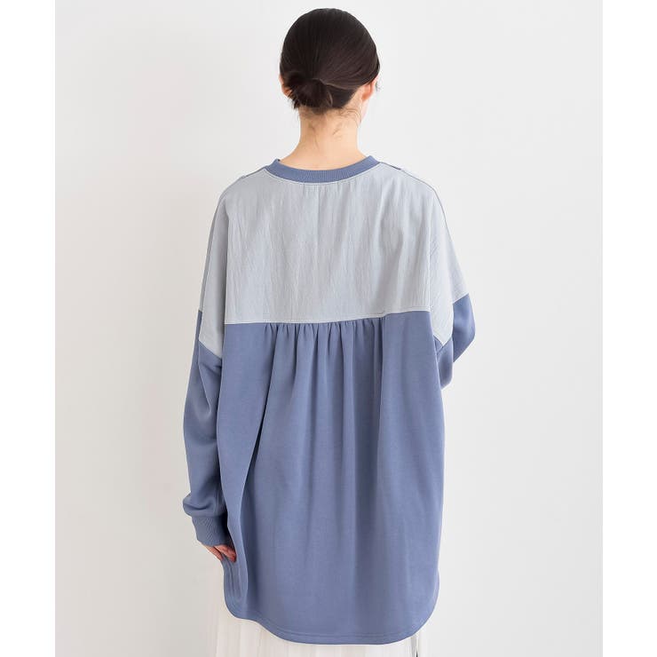 裏毛ワッフル切替チュニック | rps | 詳細画像33 