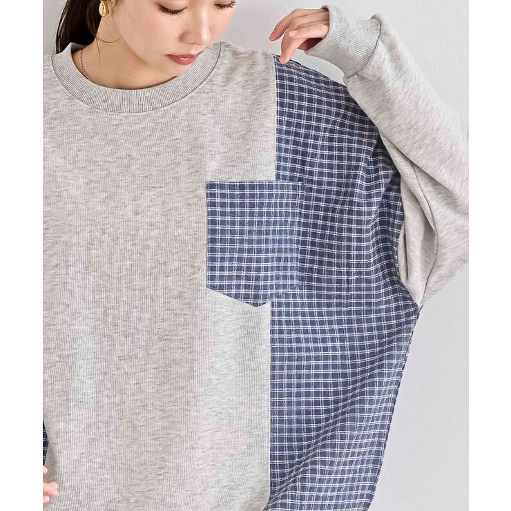 ＴＣ裏毛布帛切替プルオーバー | rps | 詳細画像14 