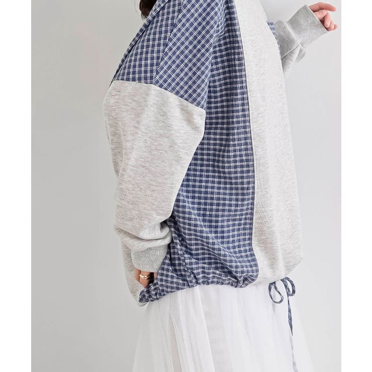 ＴＣ裏毛布帛切替プルオーバー | rps | 詳細画像15 