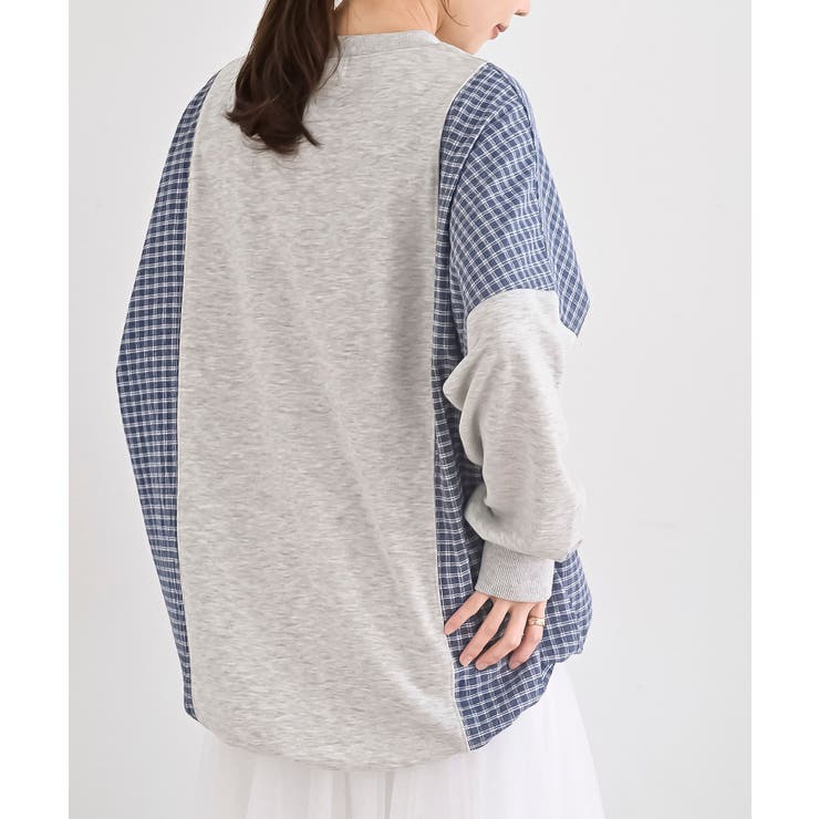 ＴＣ裏毛布帛切替プルオーバー | rps | 詳細画像16 