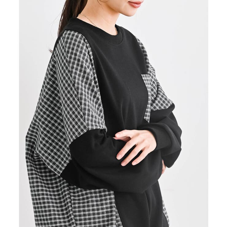 ＴＣ裏毛布帛切替プルオーバー | rps | 詳細画像24 