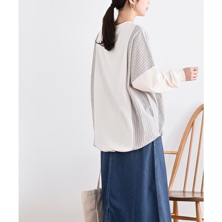 ＴＣ裏毛布帛切替プルオーバー | rps | 詳細画像3 