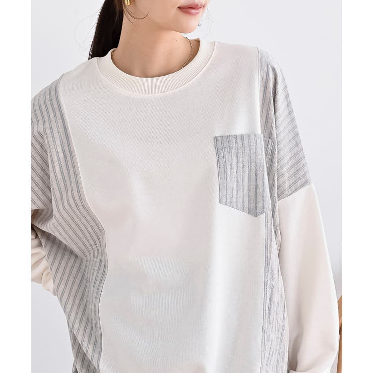 ＴＣ裏毛布帛切替プルオーバー | rps | 詳細画像6 