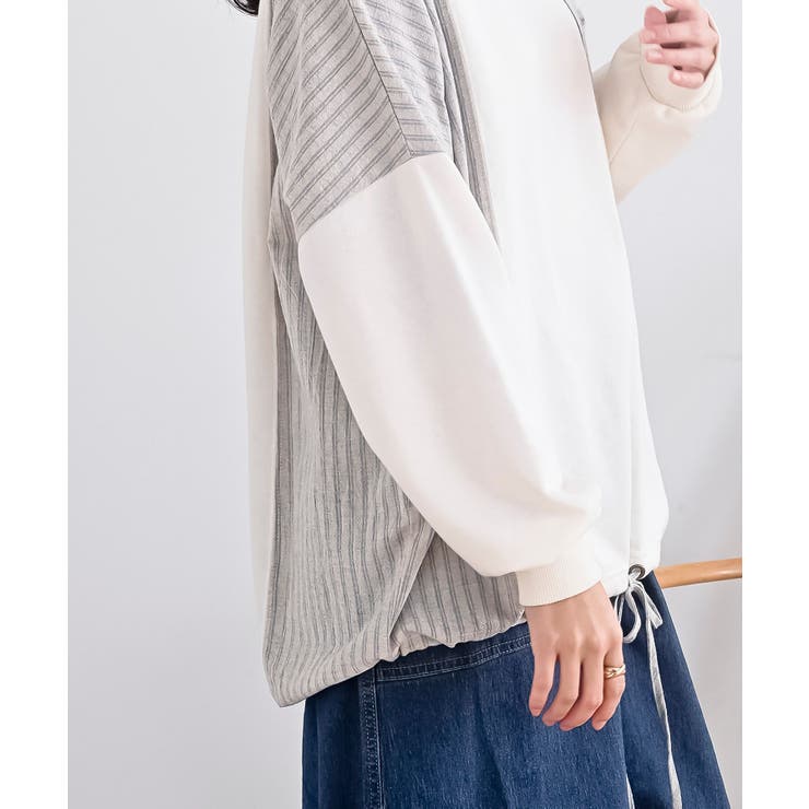 ＴＣ裏毛布帛切替プルオーバー | rps | 詳細画像7 