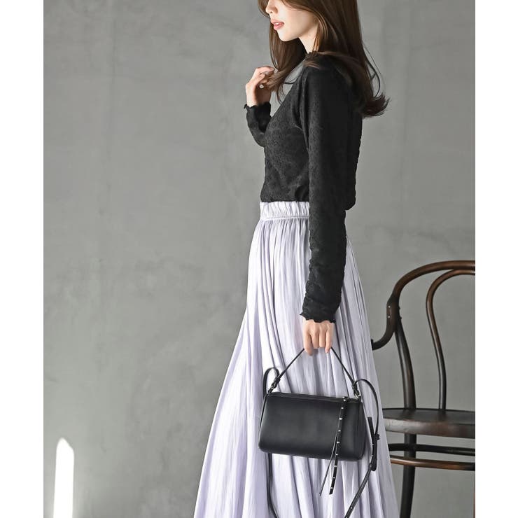 花柄シアーボトルネックカットソー | rps | 詳細画像11 