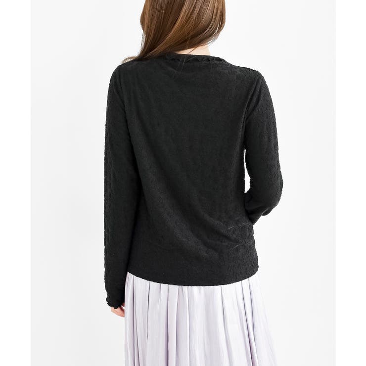 花柄シアーボトルネックカットソー | rps | 詳細画像18 