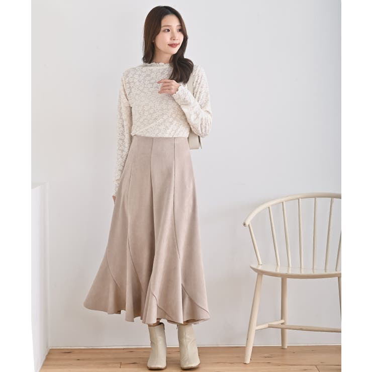 花柄シアーボトルネックカットソー | rps | 詳細画像2 