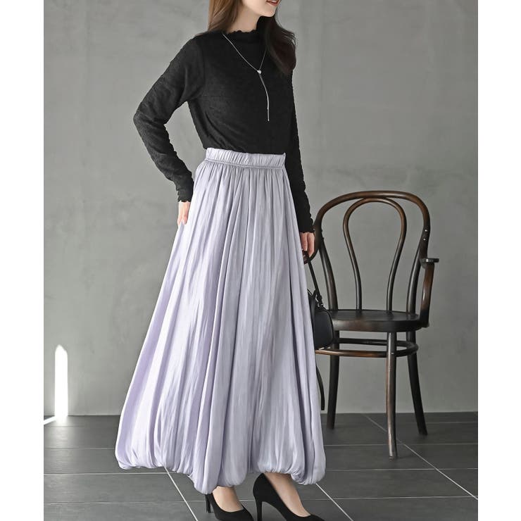 花柄シアーボトルネックカットソー | rps | 詳細画像9 