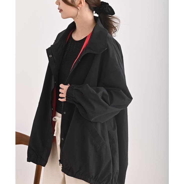 ブラック | ナイロンワッシャースタンドカラーブルゾン | rps