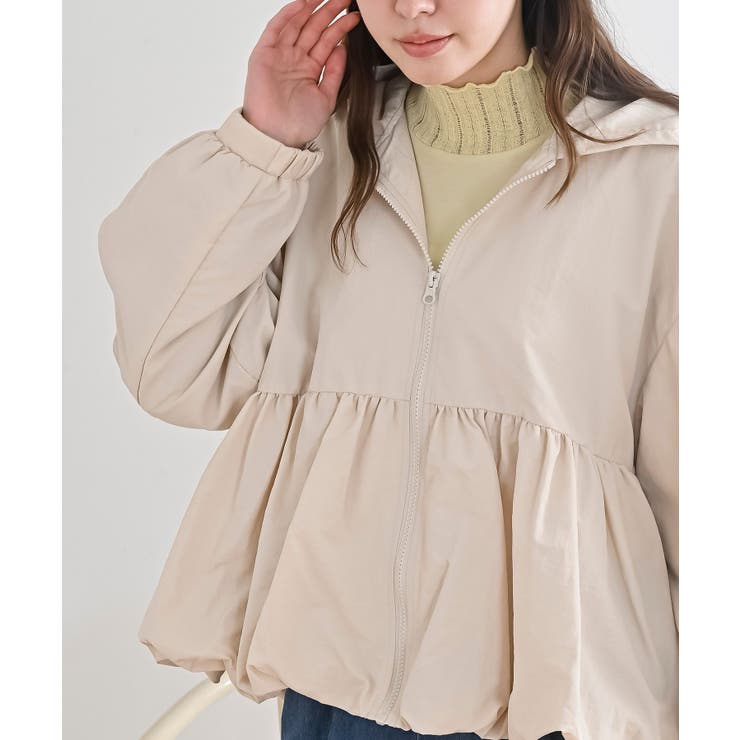 ナイロンワッシャーペプラムバルーンジャケット | rps | 詳細画像19 