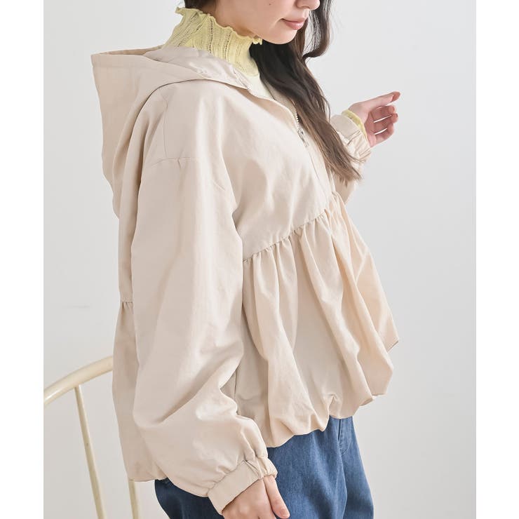 ナイロンワッシャーペプラムバルーンジャケット | rps | 詳細画像22 