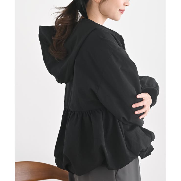 ナイロンワッシャーペプラムバルーンジャケット | rps | 詳細画像7 