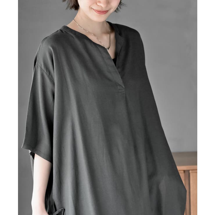 サイドリボンスキッパーブラウス | rps | 詳細画像15 