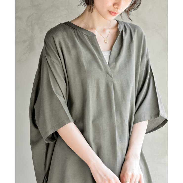 サイドリボンスキッパーブラウス | rps | 詳細画像24 