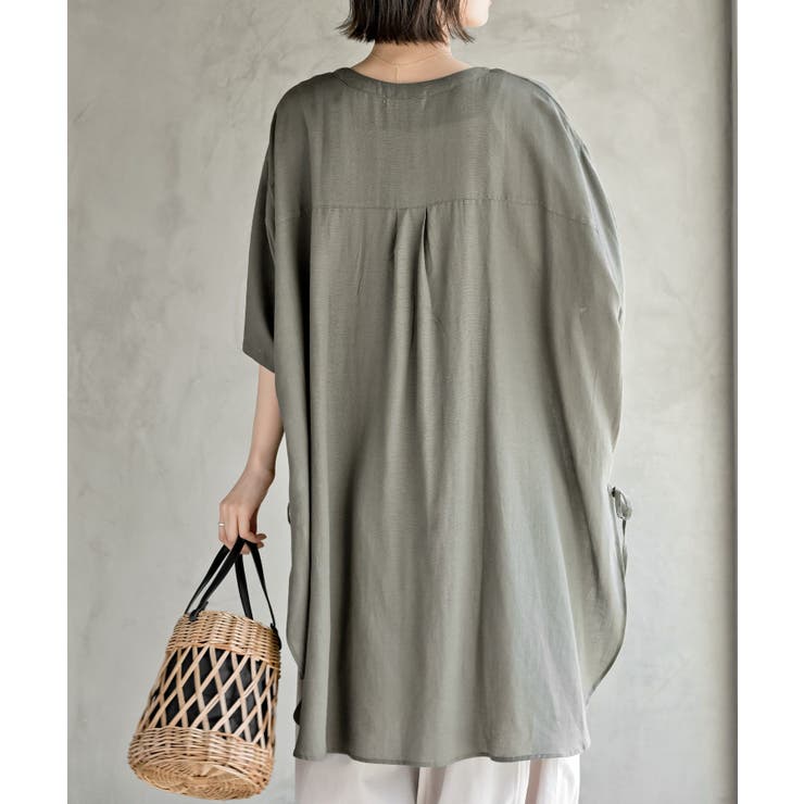 サイドリボンスキッパーブラウス | rps | 詳細画像26 