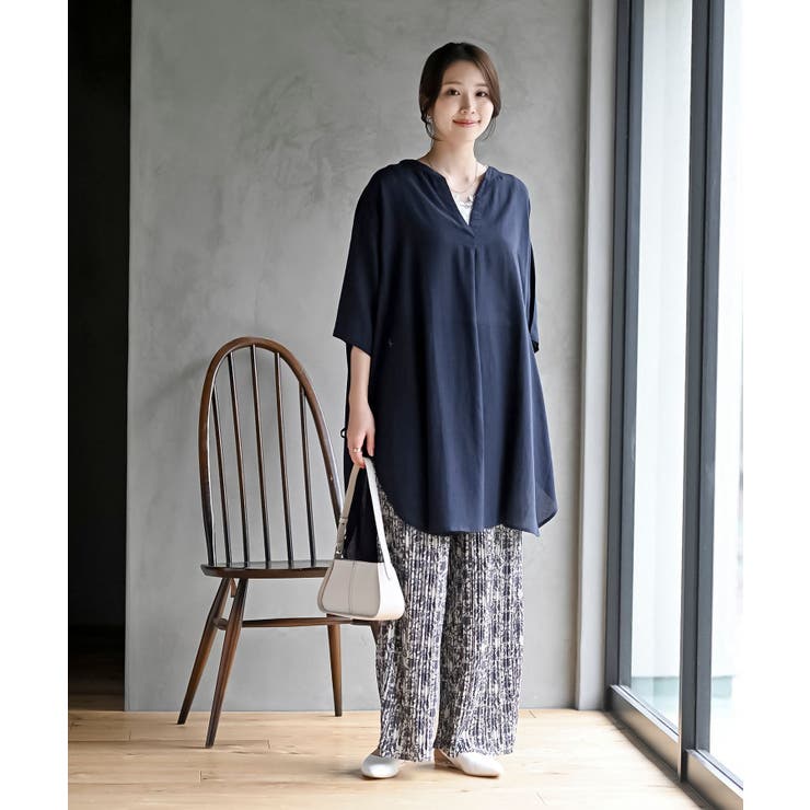 サイドリボンスキッパーブラウス | rps | 詳細画像28 