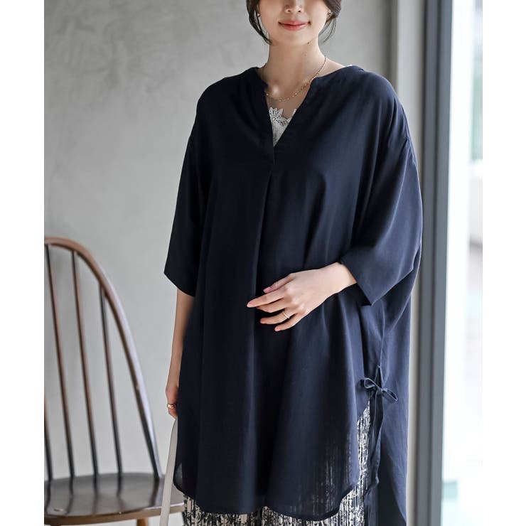 サイドリボンスキッパーブラウス | rps | 詳細画像32 