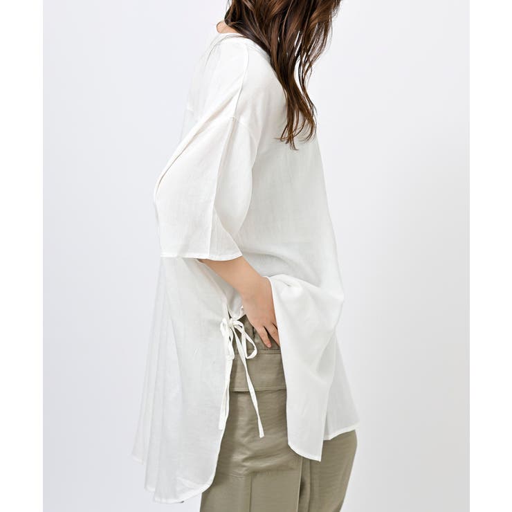 サイドリボンスキッパーブラウス | rps | 詳細画像44 