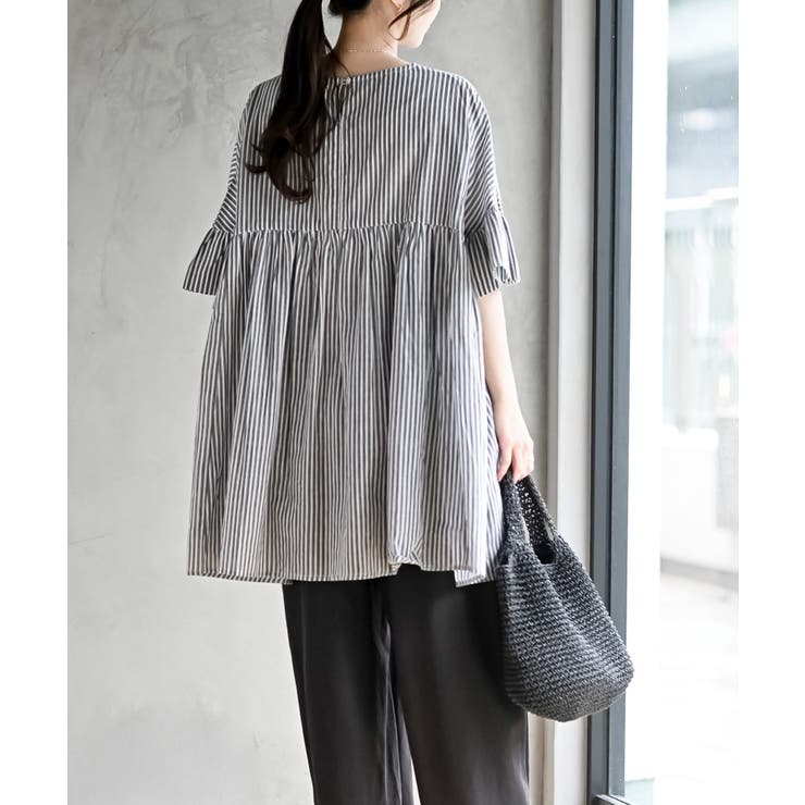 コットンボイルワイドギャザープルオーバー | rps | 詳細画像13 