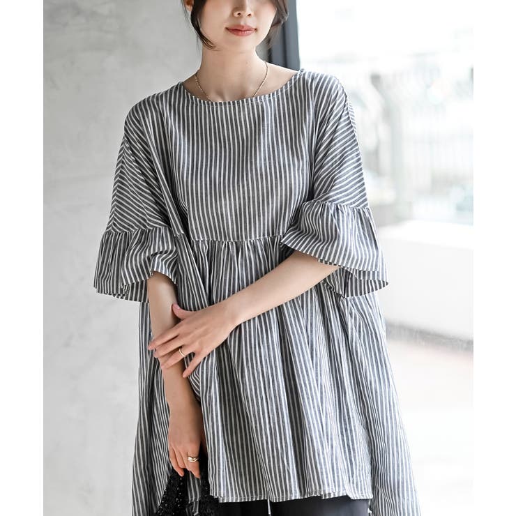 コットンボイルワイドギャザープルオーバー | rps | 詳細画像15 