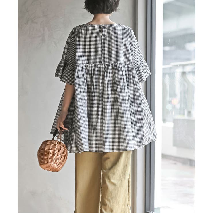 コットンボイルワイドギャザープルオーバー | rps | 詳細画像21 